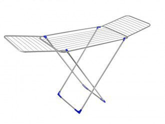 Складная напольная сушилка для белья, хром 192х50х90 см #1