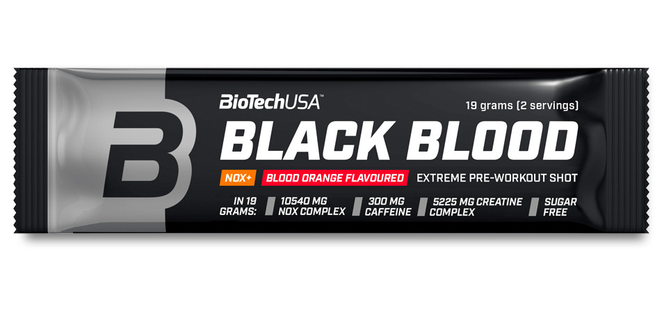 Предтренировочный комплекс BiotechUSA Black Blood NOX+ 19 г красный апельсин  #1