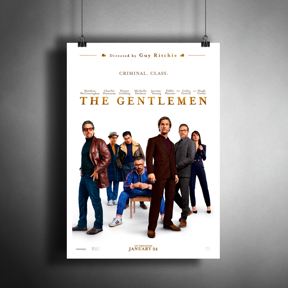 Постер плакат для интерьера "Фильм Гая Ричи: Джентльмены. The Gentlemen"/ Декор дома, офиса, комнаты #1