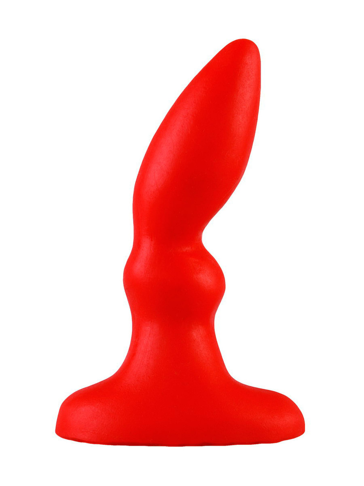 Джага Джага Анальный стимулятор, цвет:красный, Без вибрации, 10см  #1