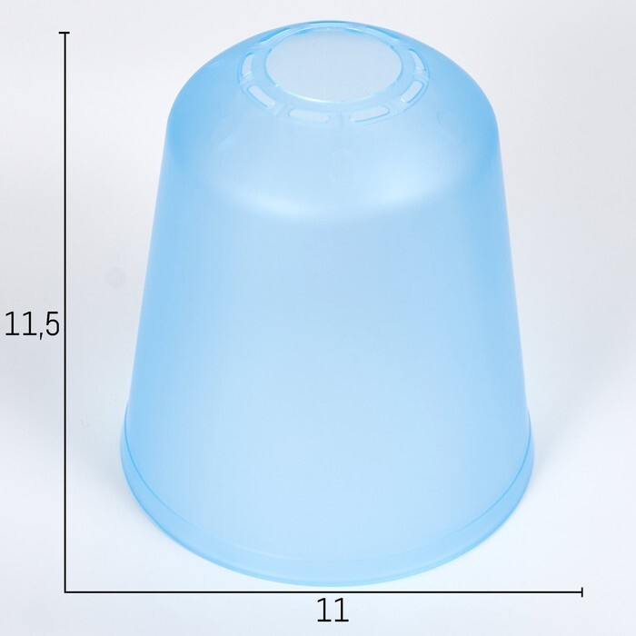 BayerLux Плафон универсальный "Цилиндр" Е14/Е27 синий 11х11х12см, 4 штуки.  #1
