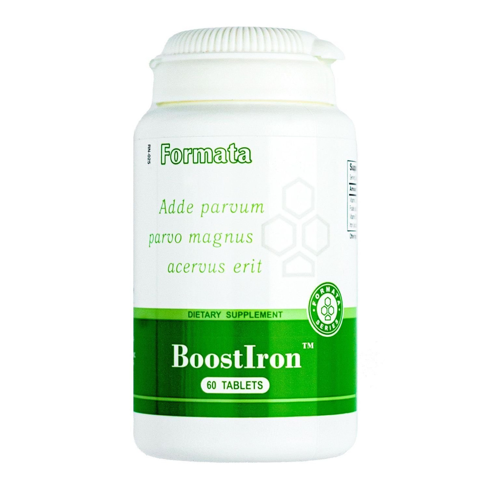 Boostiron Santegra. Безопасное железо от анемии, для поднятия гемоглобина, 60 таб. Бустирон  #1