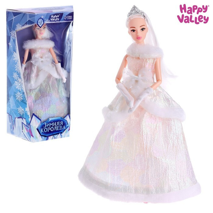 Кукла-модель шарнирная Зимняя королева Ксения, в платье  #1