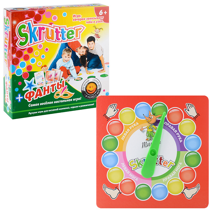 Развлекательная игра для детей и взрослых Skrutter тип 3 Фанты (аналог твистер) С-512-57238307 ЭРА  #1