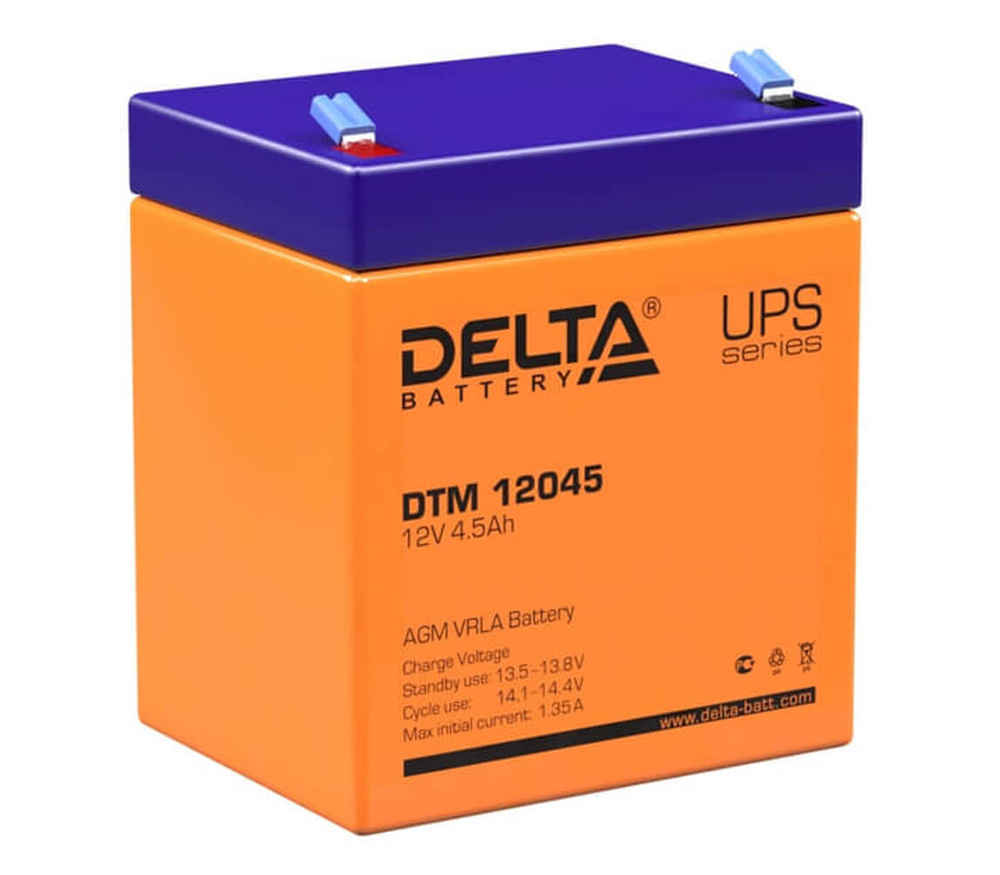 Delta DTM 12045 Тяговый аккумулятор AGM 12V 4,5Ач #1