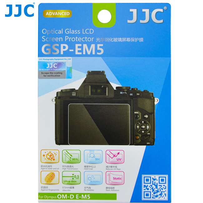 Защитное стекло JJC GSP-EM1 для фотокамер Olympus E-P5 / PEN-F / E-PL8 / E-PL7 / E-M1 / E-M1X / E-M10 #1