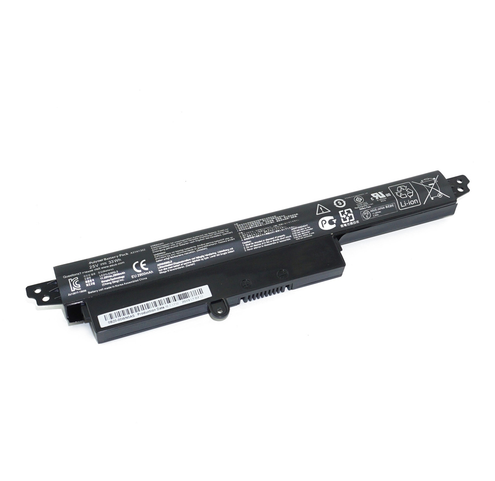 Azerty Аккумулятор для ноутбука ASUS 2600 мАч, (0B110-00240100E, A3INI302, A31N1302, WSD-AX200)  #1