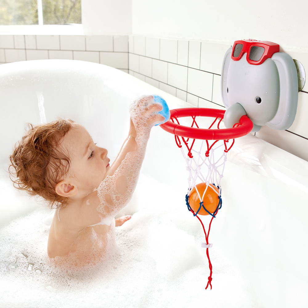 Игрушка для купания в ванной Баскетбольное кольцо Слоник  #1