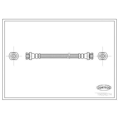 CORTECO Трубки тормозные, арт. 19026274, 1 шт. #1