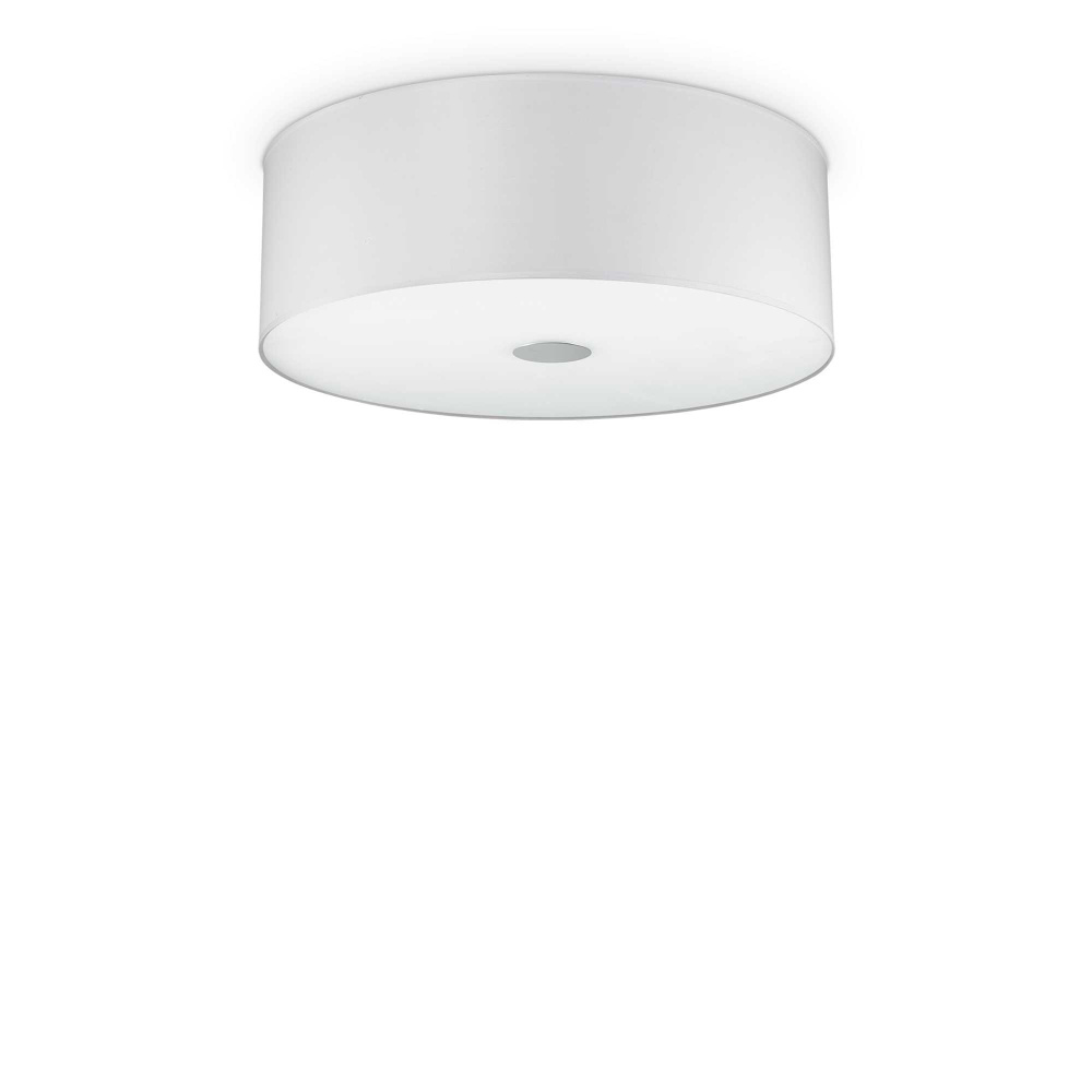 Светильник потолочный ideal lux Woody PL4 D500мм 4x60Вт Е27 230В IP20 Белый ПВХ/Ткань Диффузор Без ламп #1