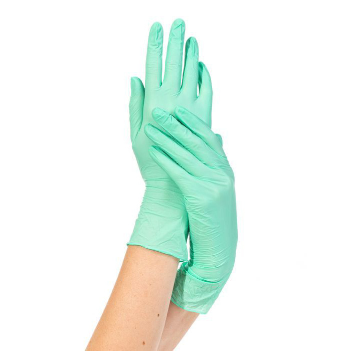 Archdale, перчатки нитриловые Nitrimax (зеленые, M), 100 шт #1