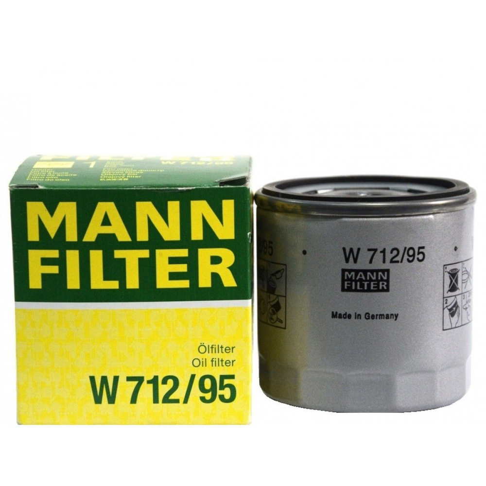 MANN FILTER Фильтр масляный арт. W712 / 95				 #1