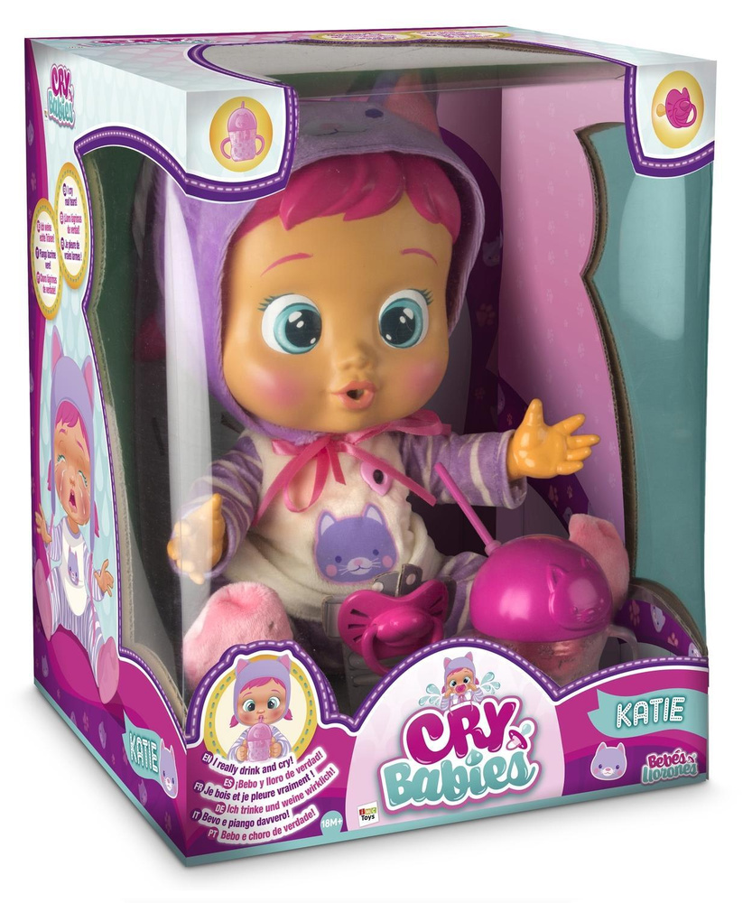 Кукла IMC Toys Cry Babies Плачущий младенец Katie, интерактивная, эл/мех, 31 см  #1