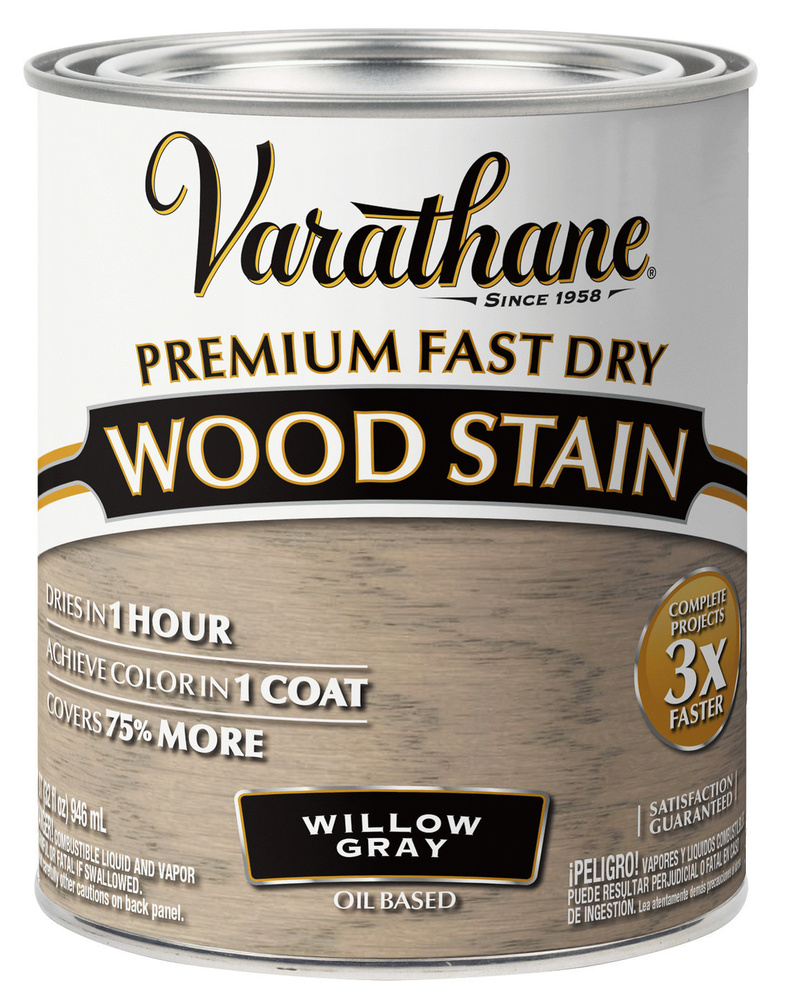 Морилка - Масло Для Дерева Varathane Premium Fast Dry Wood Stain Пепельная Ива 0,946л  #1
