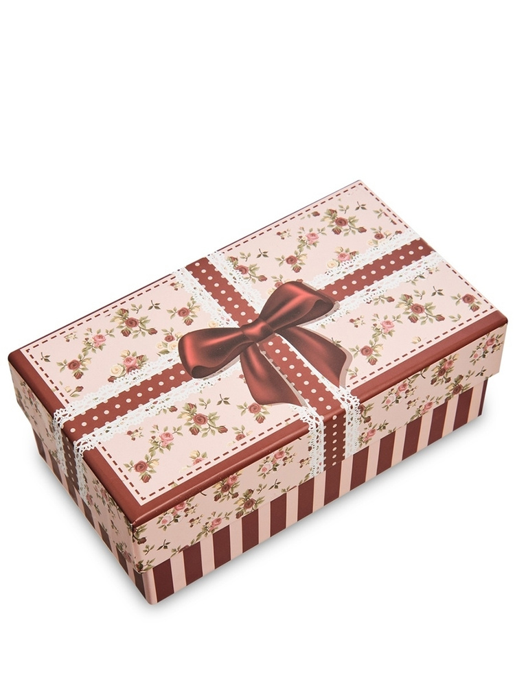 Коробка подарочная коричневая 5*15*8 см #1