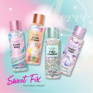 Victoria Secret подарочный набор.Спреи VS !!! Супер подарок 4 штук Sugar High, Candy Baby, Cake Confetti, #1