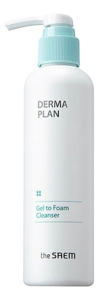 The Saem Пенка для чувствительной кожи DERMA PLAN Gel to Foam Cleanser, 180мл  #1