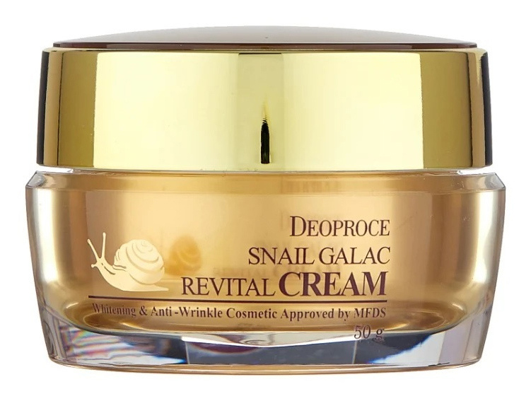 DEOPROCE Крем для лица с муцином улитки Snail Galac Revital Cream, 50 г #1