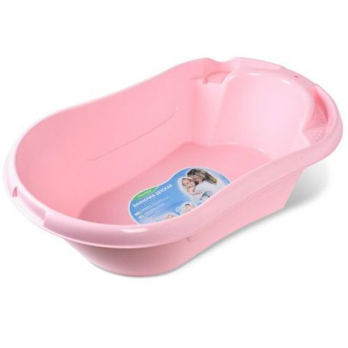 Ванночка детская пластиковая розовая #1