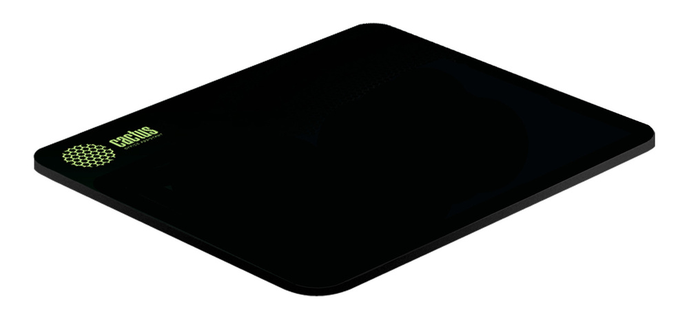 Коврик для мыши Cactus Black черный, ткань, размер 300х250мм (CS-MP-P01M)  #1