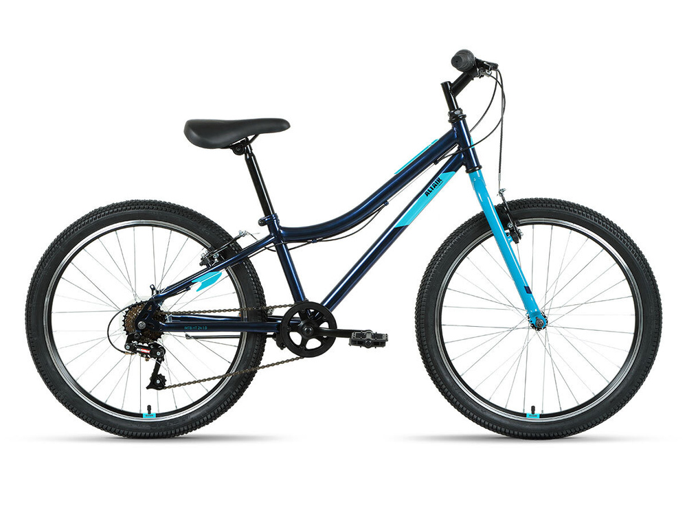 Велосипед Altair MTB HT 24 1.0 2022 рост 12" темно-синий/мятный #1