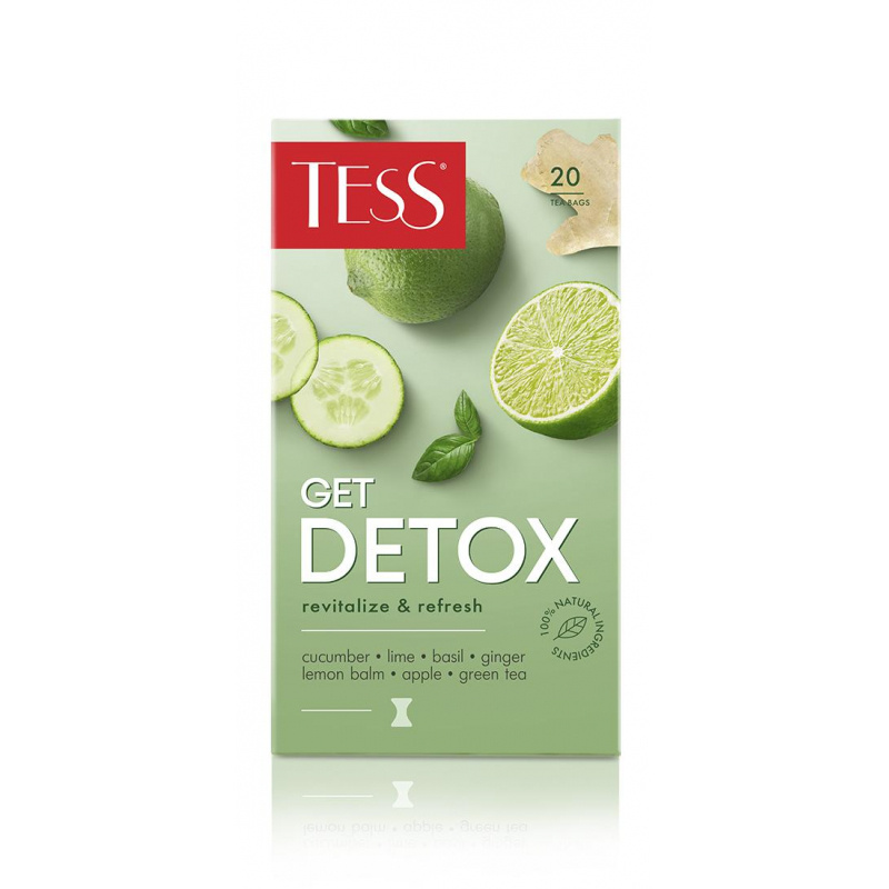 Чай Tess Get Detox зеленый с добавками, 1,5гх20шт/уп #1