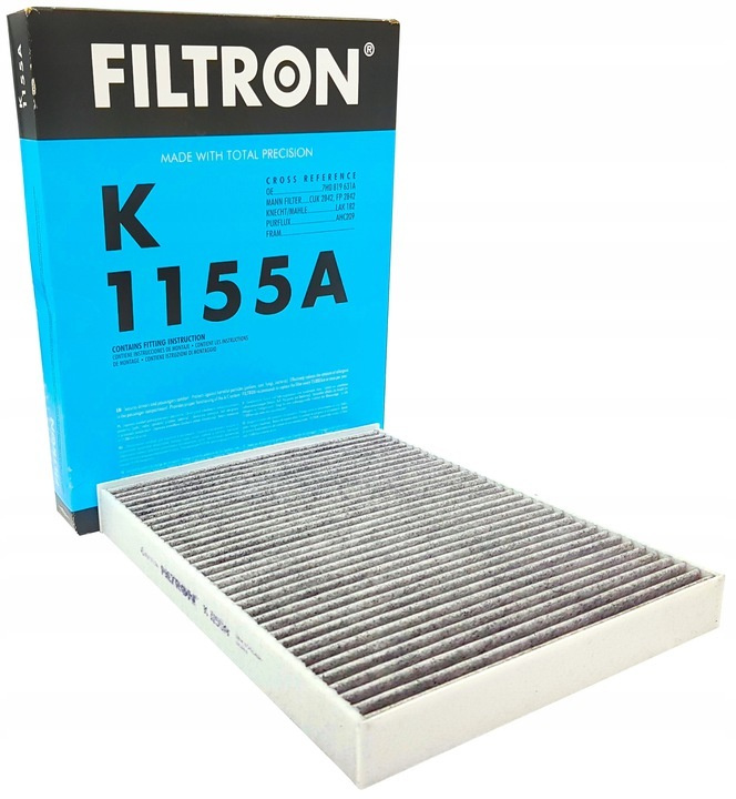 FILTRON Фильтр салонный арт. FILTRON K1155A VW Touareg /Q7/ T5/ Multivan угольн.  #1