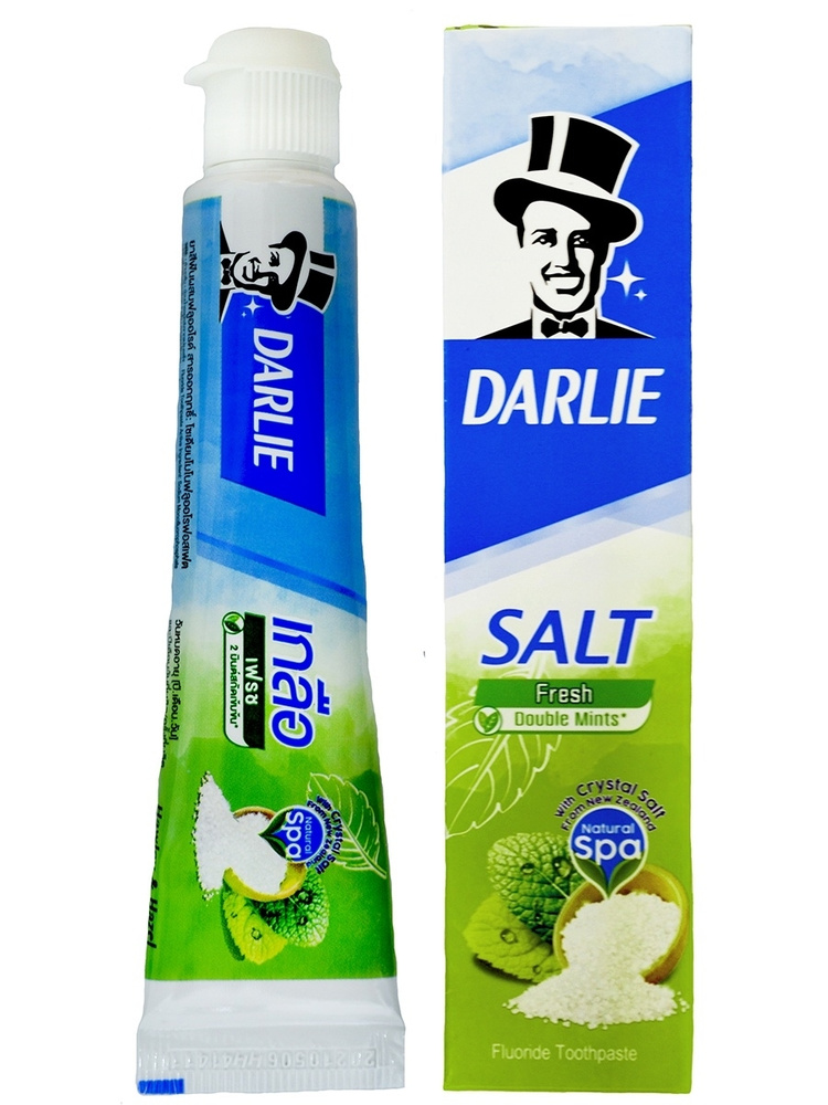 Тайская зубная паста Darlie Salt Fresh с солью и мятой, Дарли, 35 гр./Органическая зубная паста/Тайланд #1
