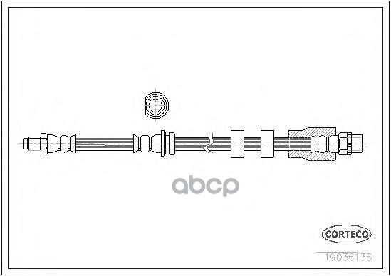 Autoparts Шланг Тормозной Bmw: 3 320 D Xdrive/325 X Corteco арт. 19036135 арт. Corteco_19036135  #1