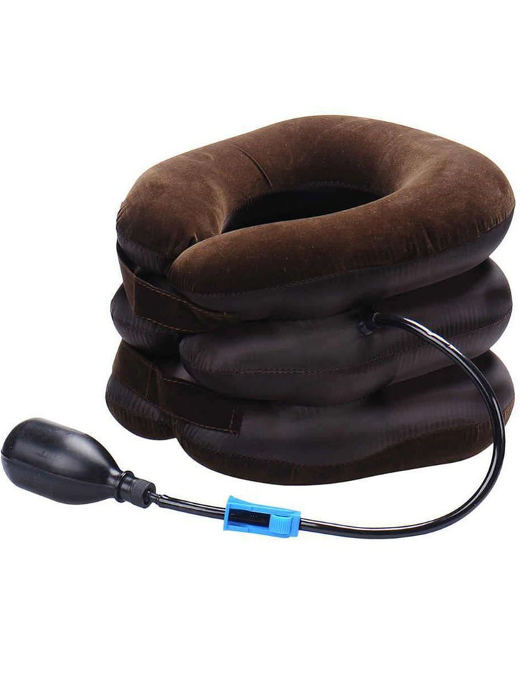 Вытягивающая ортопедическая подушка для шеи/ортопедический лечебный надувной воротник на шею  #1