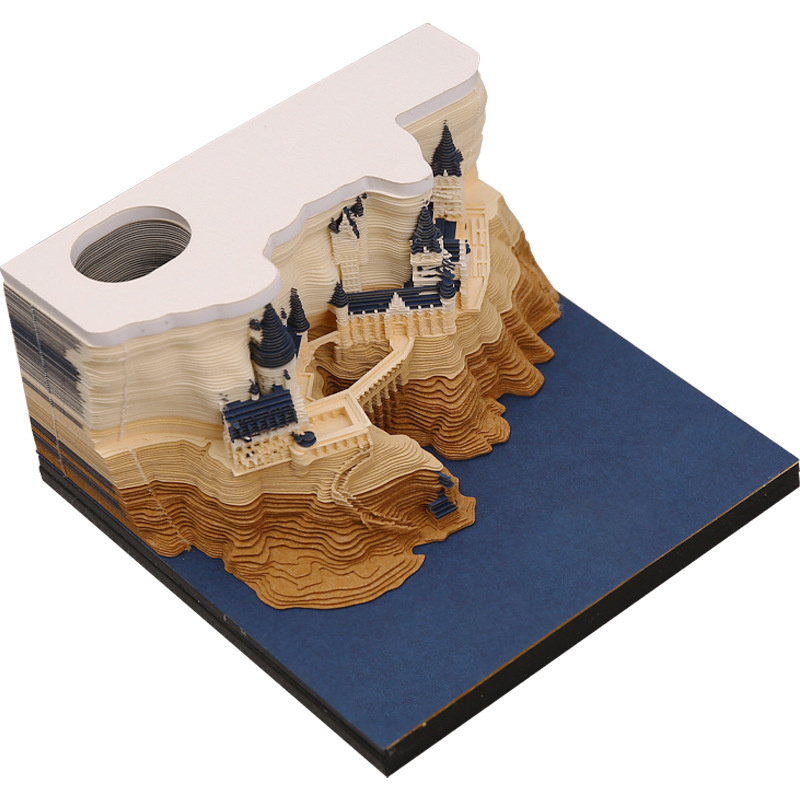 3D Блок бумаги для заметок Гарри Поттер Замок Хогвартс без подсветки  #1