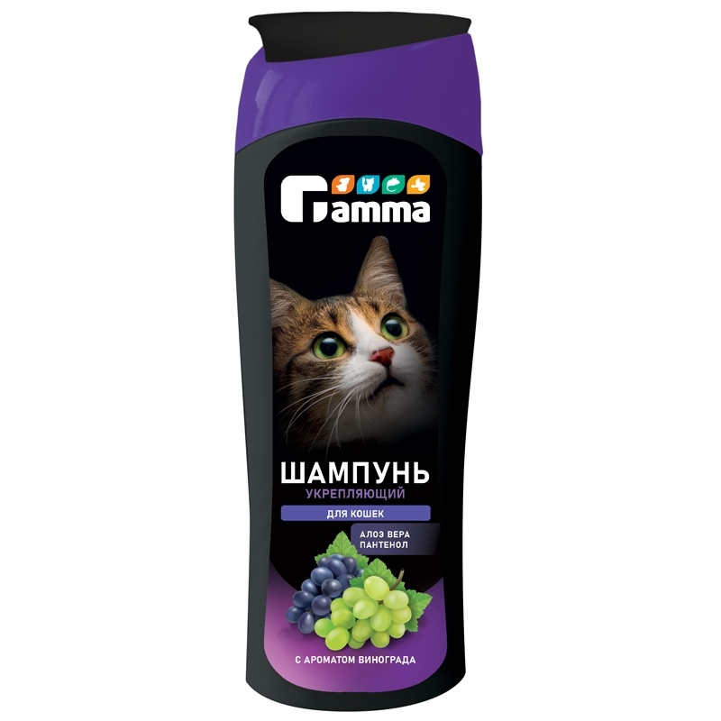 Gamma шампунь укрепляющий для кошек, 400 мл #1