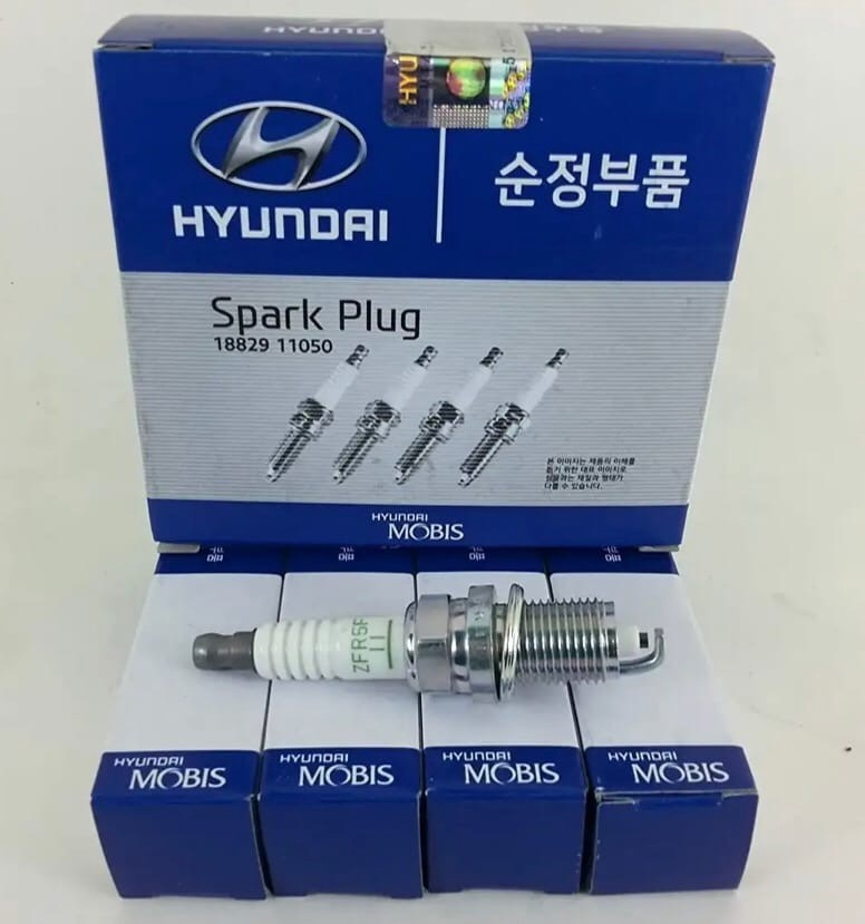 Комплект свечей зажигания Hyundai 18829-11050, 4 шт. (Accent, i20, i30) #1