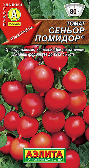 Томат Сеньор помидор томат-ЛИАНА в кисти 20-30 плодов #1