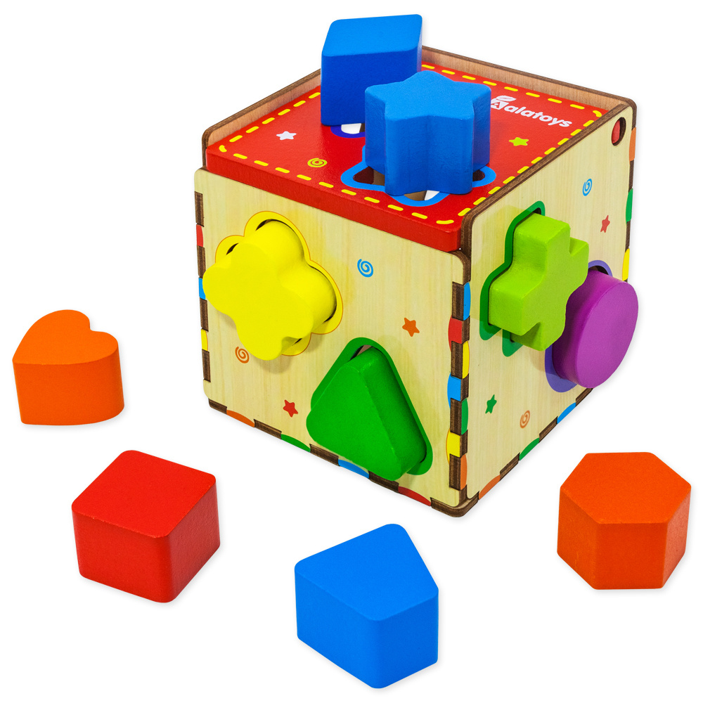 Развивающая игрушка для детей Сортер "Куб" #1
