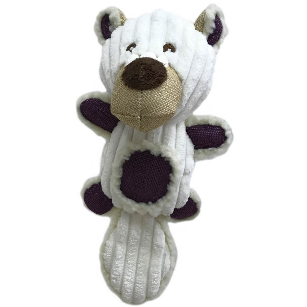 Petpark игрушка для собак Медведь с большим хвостом 25 см белый, размер S  #1