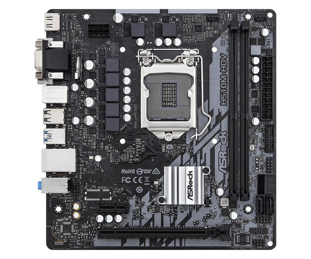 Плата asrock h510m hdv. ASROCK h510m-HVS R2.0. ASROCK h510m-HVS Ret.. ASROCK h510 Hdv r2.0 фронт панель. ASROCK h510m-Hdv/m.2.