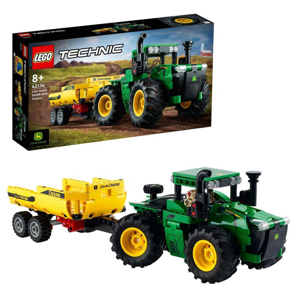 42136 Конструктор LEGO Technic John Deere 9620R 4WD Tractor 390 деталей #1