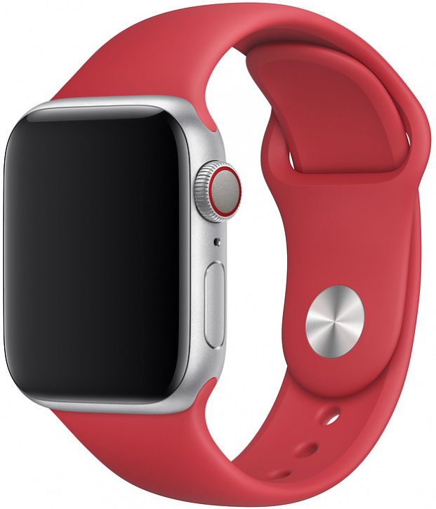 Ремешок силиконовый Red Sport Band (Красный) Apple Watch 40mm (38mm; 41mm) MYAR2ZM/A  #1