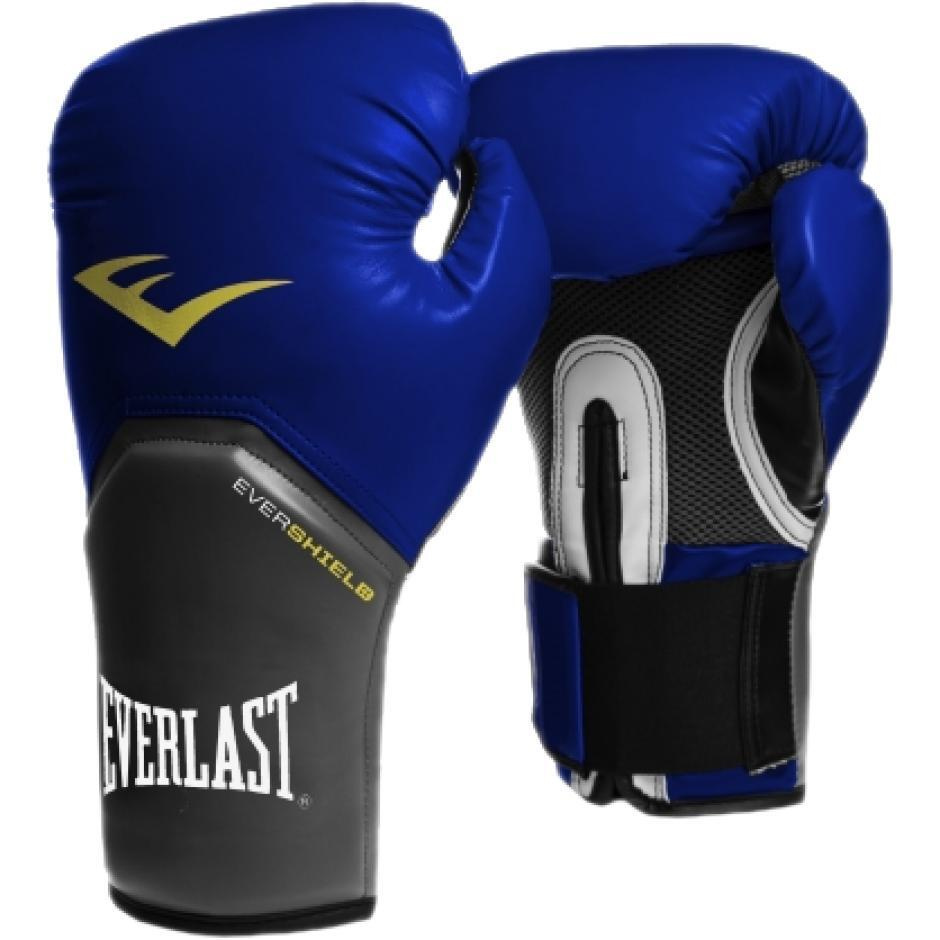 Боксерские перчатки тренировочные Everlast Pro Style Elite - Синий (12 oz)  #1