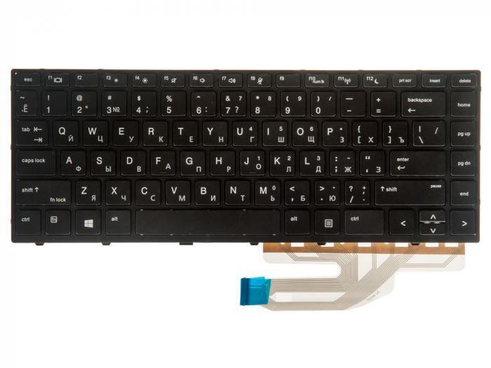 Клавиатура для ноутбука HP Probook 430 G5, 440 G5, 445 G5 черная без подсветки  #1