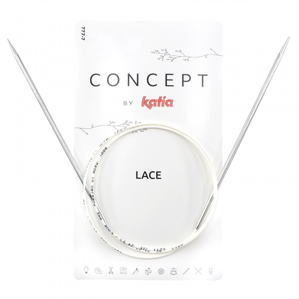 Спицы круговые супергладкие CONCEPT BY KATIA Lace №2,75, 100 см #1