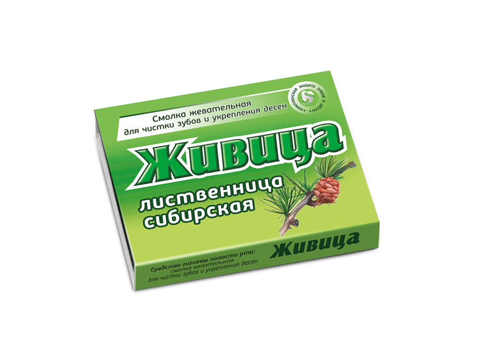 Алтайский нектар "Живица лиственничная", смолка жевательная для чистки зубов и укрепления десен, (1 блистер #1