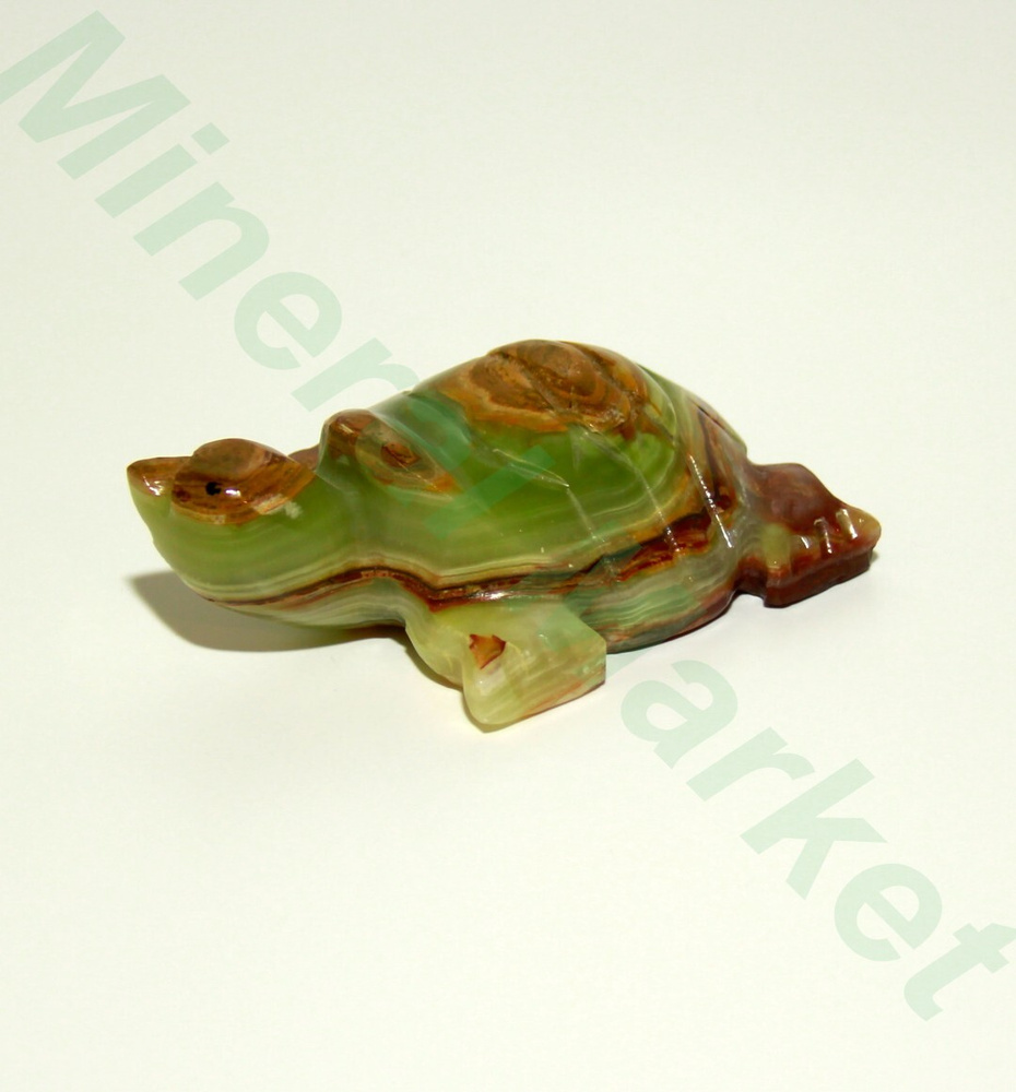 Сувенир ручной работы из натурального камня Оникс "Черепаха"5 см.  #1