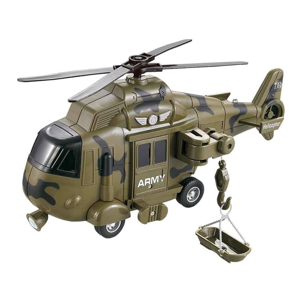 Вертолет военный Story Game "ARMED FORCES", инерционный, со звуковыми и световыми эффектами, длина 29 #1