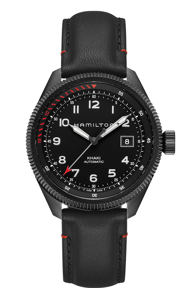 Швейцарские механические часы с автопозаводом Hamilton Khaki Takeoff Air Zermatt Auto H76695733 на кожанном #1