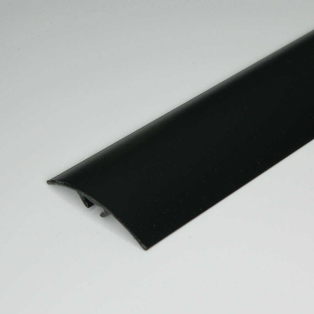 Порожек со скрытым креплением 40 мм, длина 1,8 м, порог алюминиевый Русский профиль, черный  #1