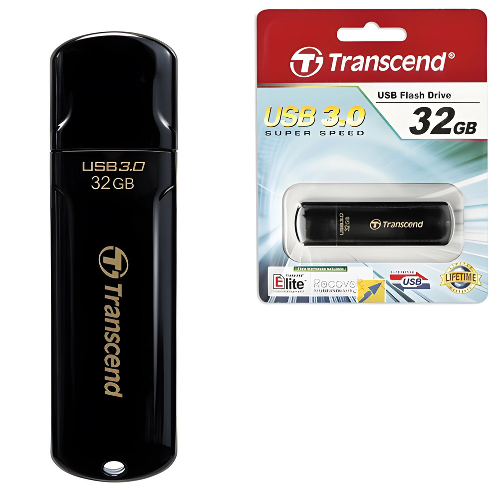 Флеш-карта Transcend JetFlash 700, 32 гб, USB 3.1 G1, черная (TS32GJF700) #1