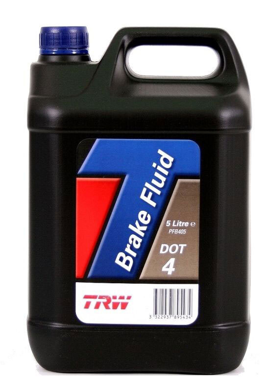 Жидкость тормозная TRW Brake Fluid DOT4 5 л PFB405SE #1