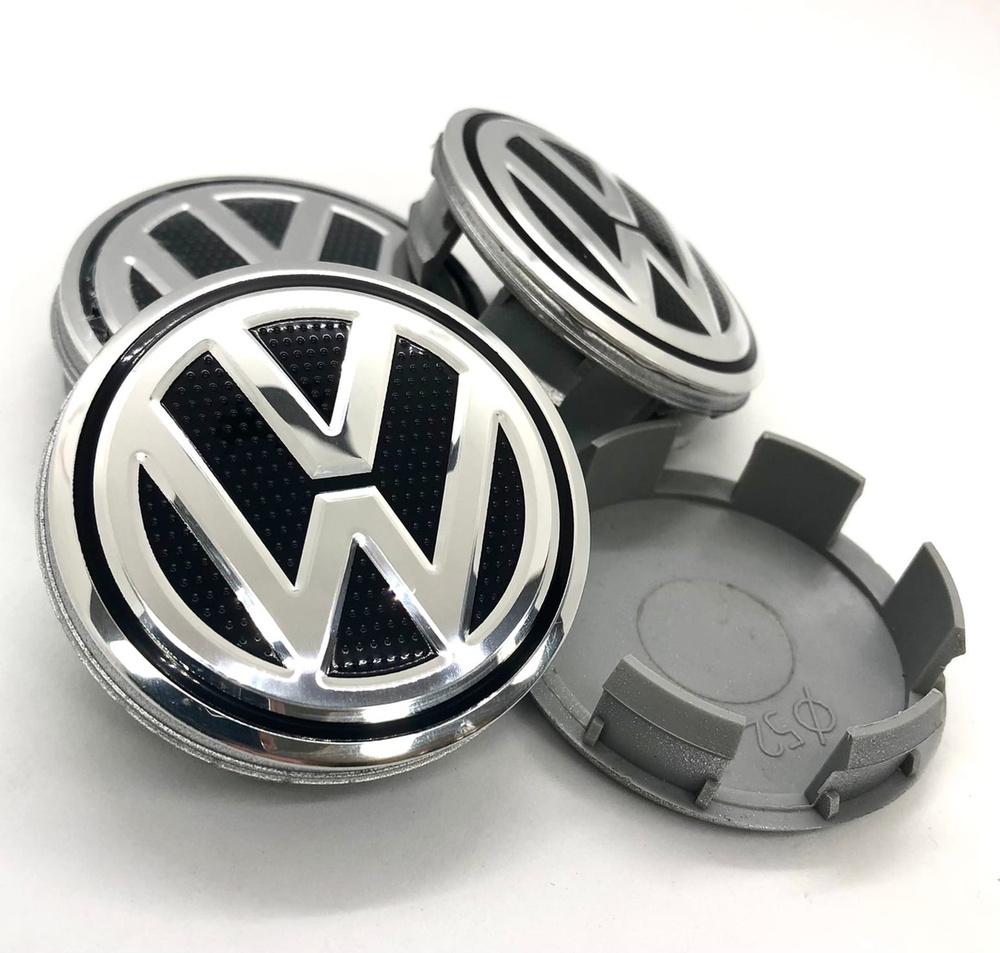 Колпачки заглушки на литые диски Универсальные СКАД VW 56 / 51 / 12 мм 4 шт.  #1